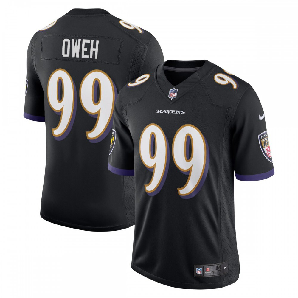 Odafe Oweh Baltimore Ravens Nike Vapor Limited Jersey - Black-GridironStore